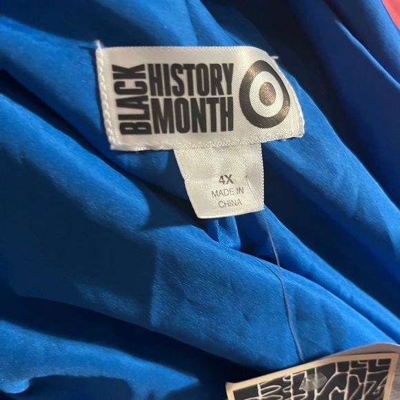 NWT Black History Blue Sammy B Plus Size Shacket Rain boho spring jacket 4X - Picture 5 of 7
